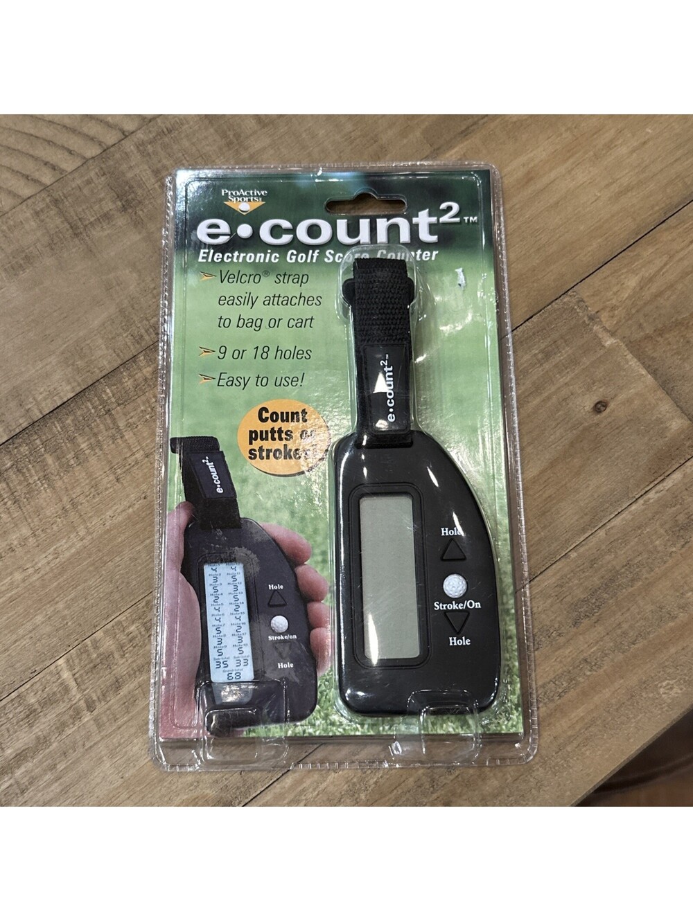 ProActive Sports Electronic Golf Score Counter 9/18 Holes Black e-count 2